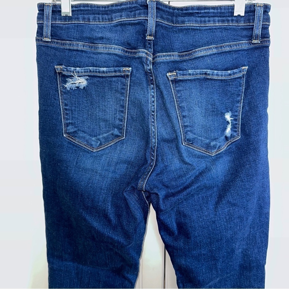 Flying Monkey High Rise Ripped Cuffed Stretch Skinny Jeans Size 30 - Picture 6 of 14